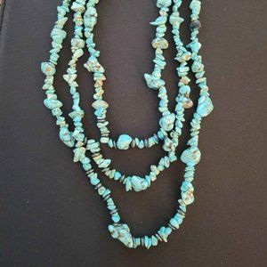 Multistrand turquoise necklace